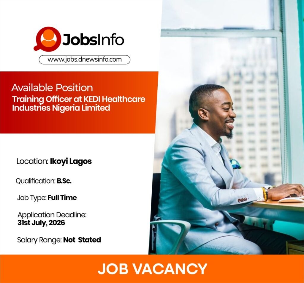 Training Officer at KEDI Healthcare Industries Nigeria Limited - 11 6