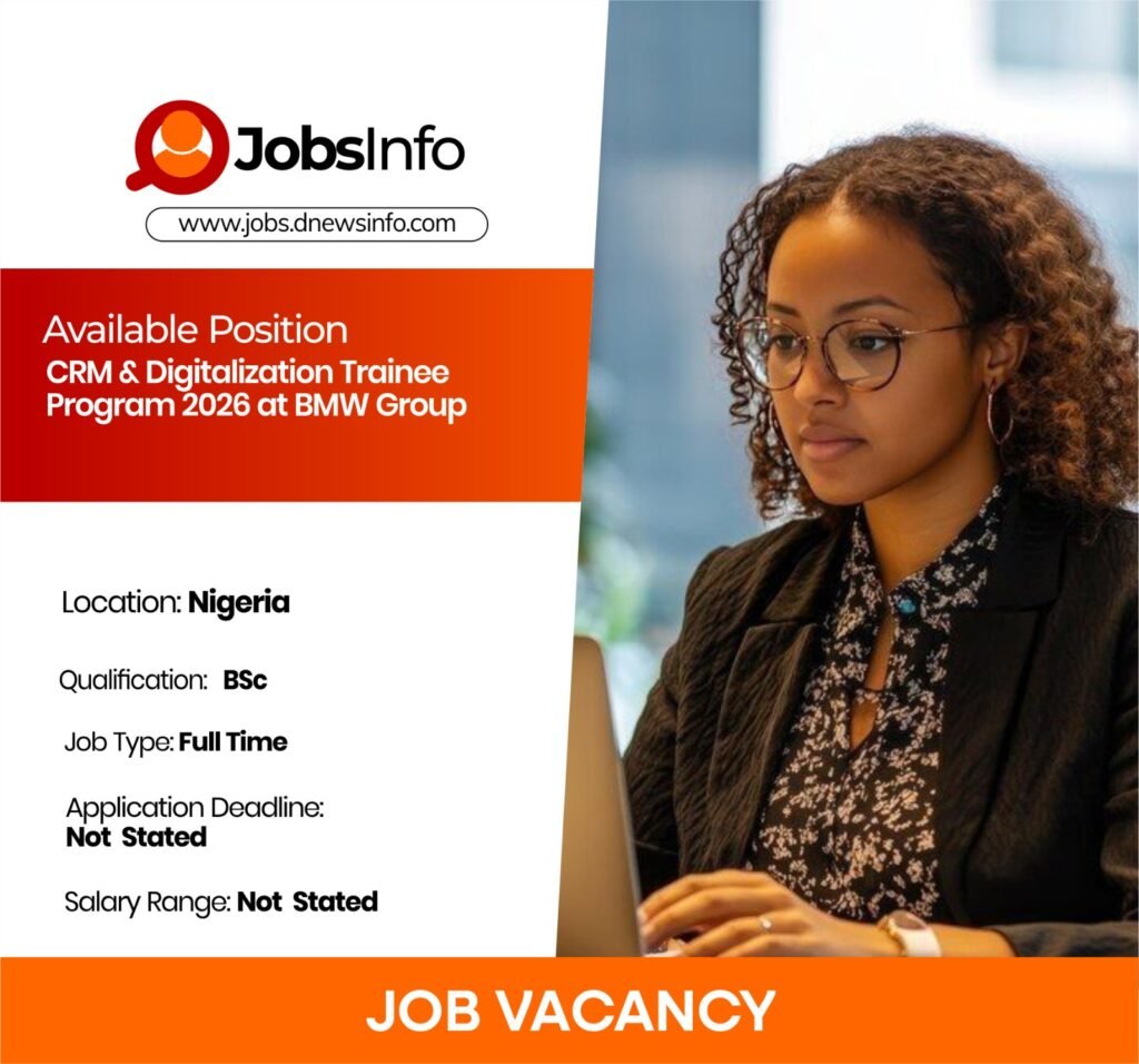 CRM & Digitalization Trainee Program 2026 at BMW Group - 11 9
