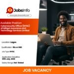 Cybersecurity Officer (NYSC) at Mitiget Assurance and Technology Services Limited