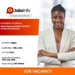 Sales Representative (NYSC) at Marvel Advisory