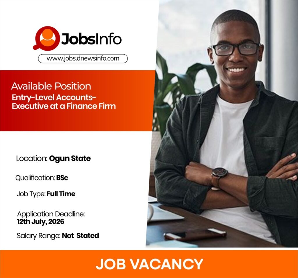 Entry-Level Accounts Executive at a Finance Firm