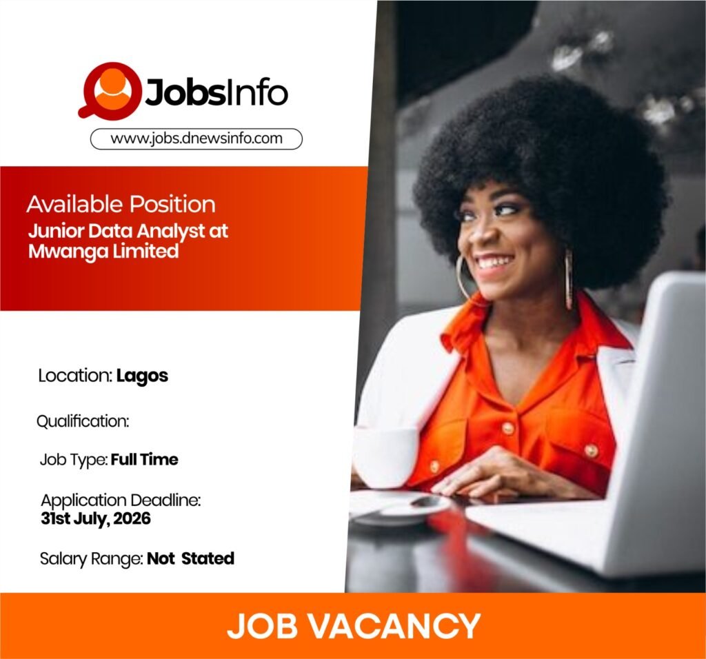 Junior Data Analyst at Mwanga Limited