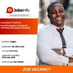 Food Production Analyst at The Place (Smackers Limited)