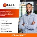 Graduate Energy Trainee at Toyomax Energy Solution Enterprise