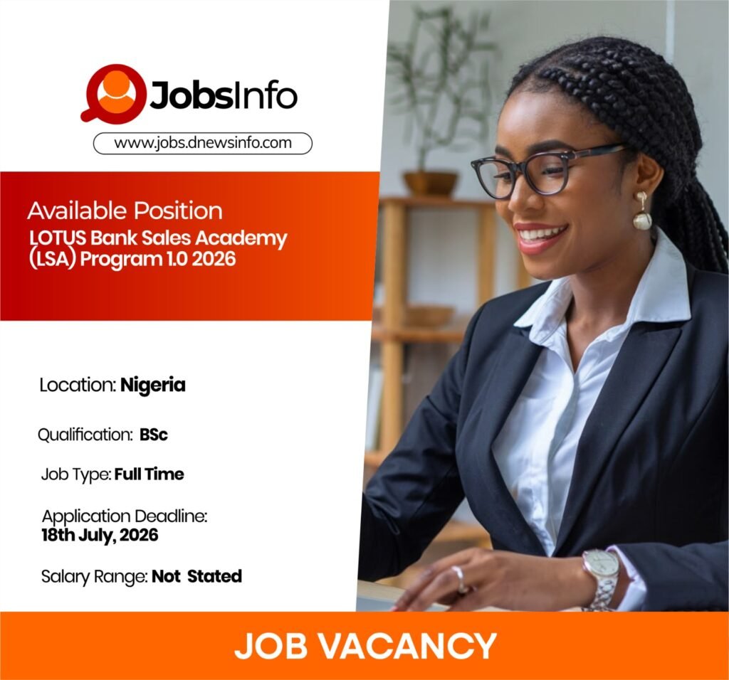 LOTUS Bank Sales Academy (LSA) Program 1.0 2026