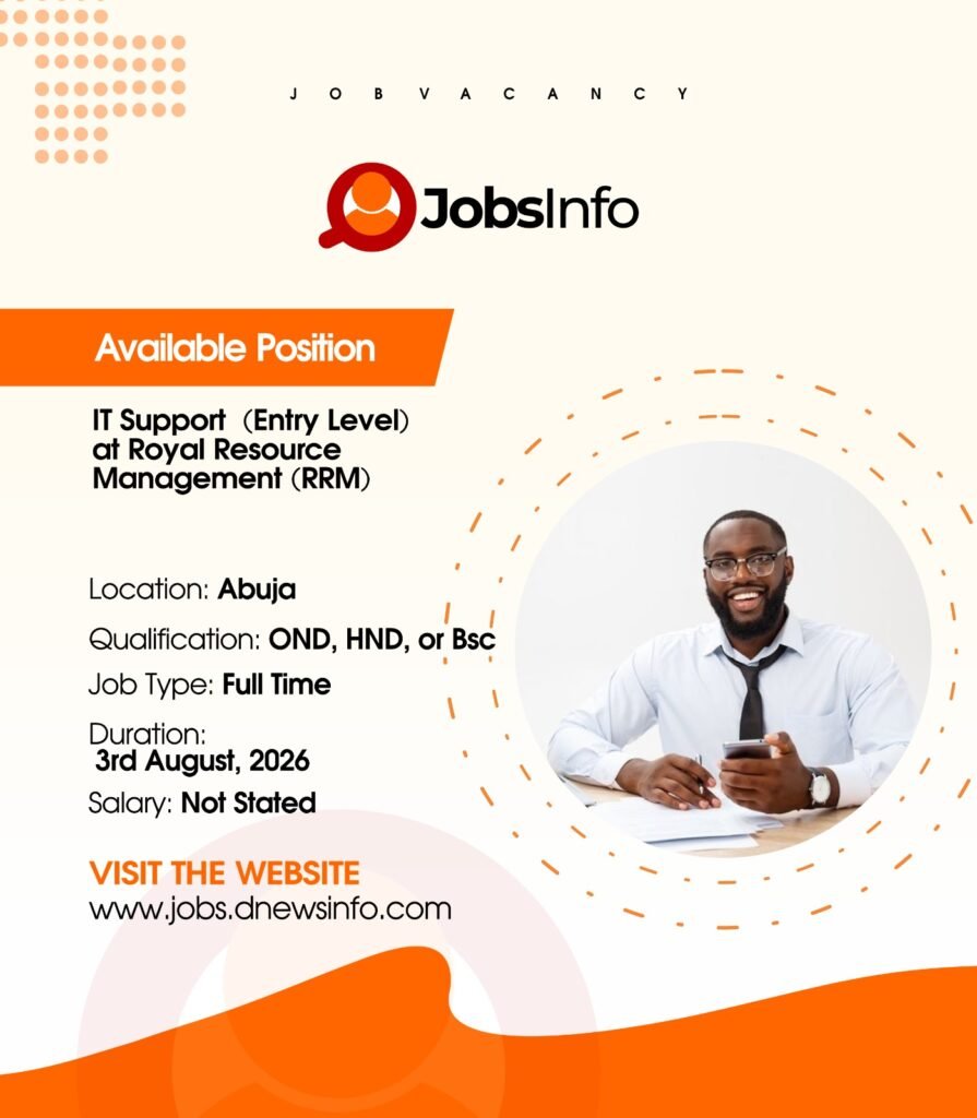 IT Support (Entry Level) at Royal Resource Management (RRM)