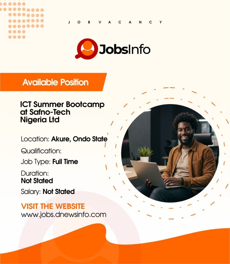 ICT Summer Bootcamp at Safno-Tech Nigeria Ltd