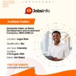 Graduate Intern at Retail Development and Investment Company (RDICAFRICA)