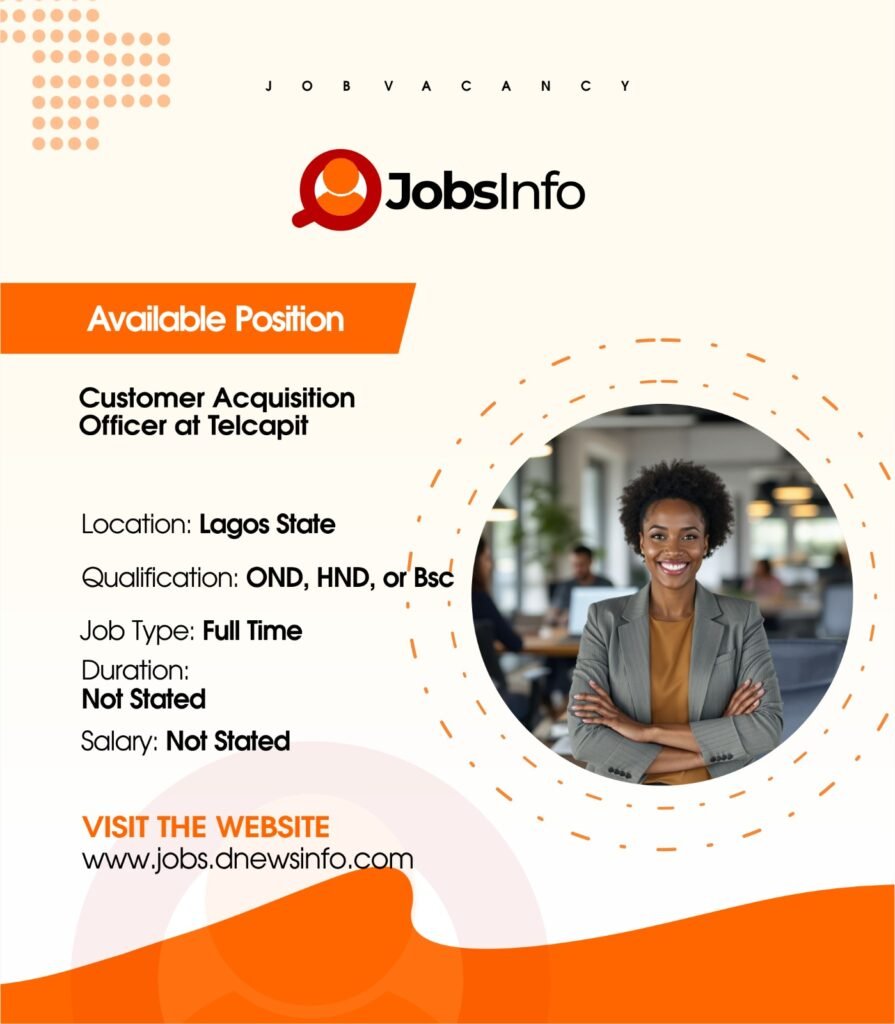 Customer Acquisition Officer at Telcapit - 11 2