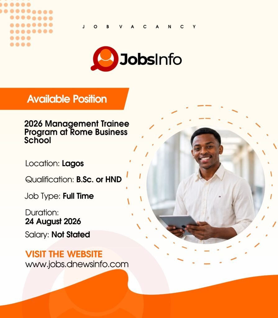 2026 Management Trainee Program at Rome Business School - 11 32