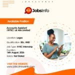 Accounts Assistant (NYSC) at Atis Limited