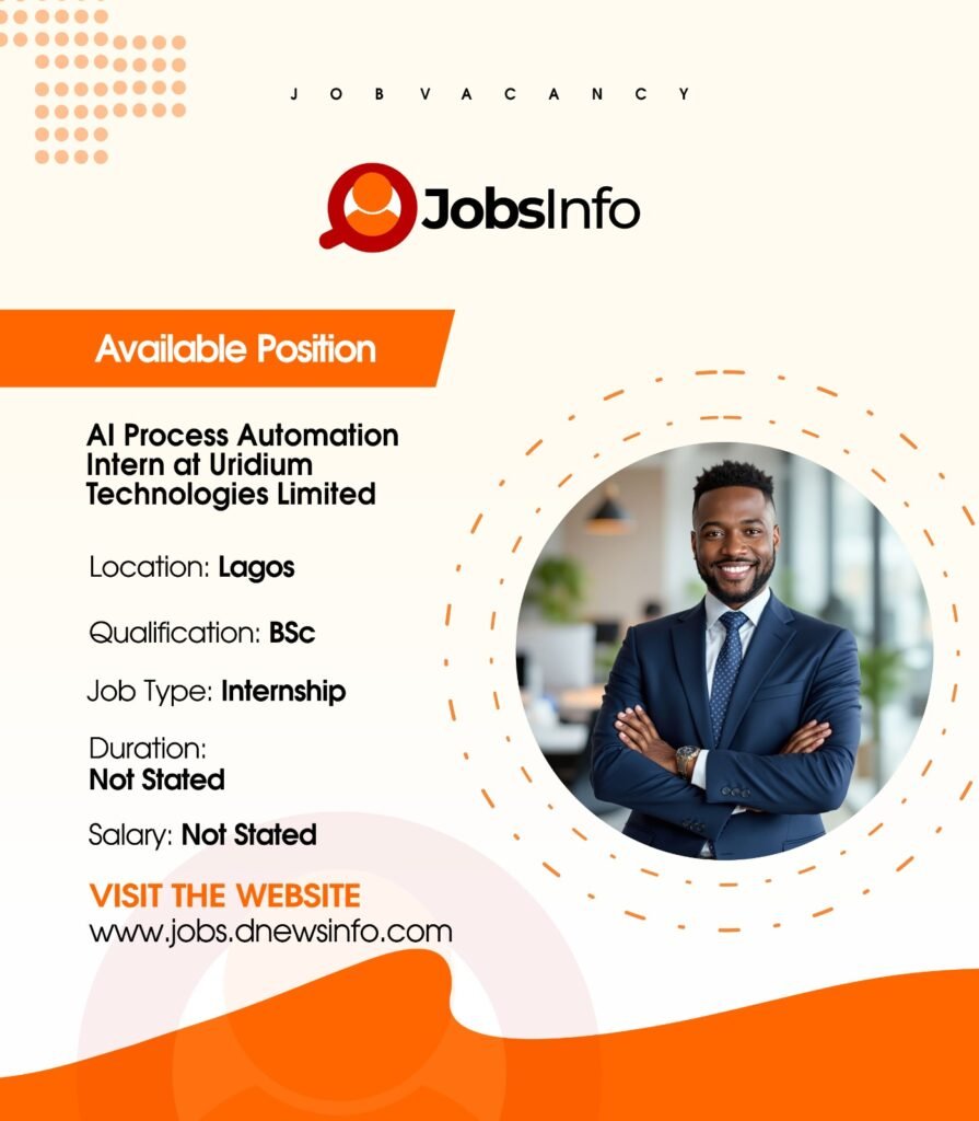 AI Process Automation Intern at Uridium Technologies Limited - 11 53