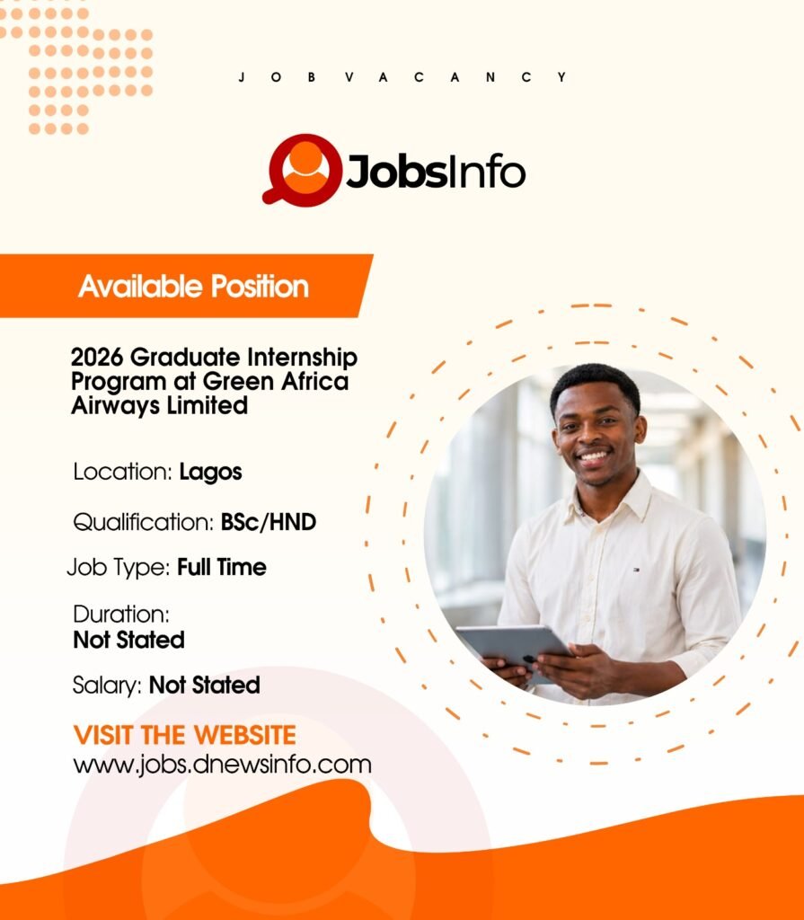 2026 Graduate Internship Program at Green Africa Airways Limited - 11 60