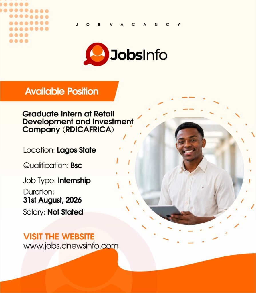 Graduate Intern at Retail Development and Investment Company (RDICAFRICA)