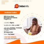 2026 Union Bank Management Trainee Programme