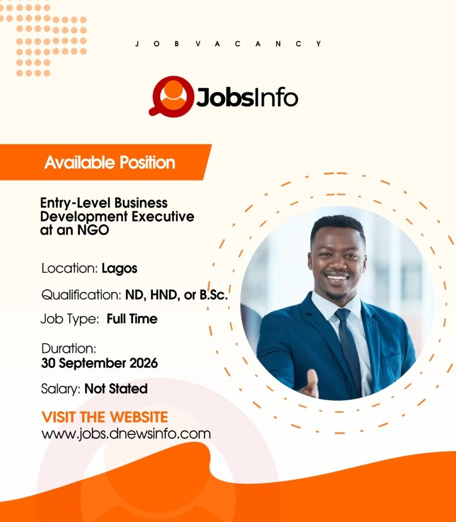 Entry-Level Business Development Executive at an NGO