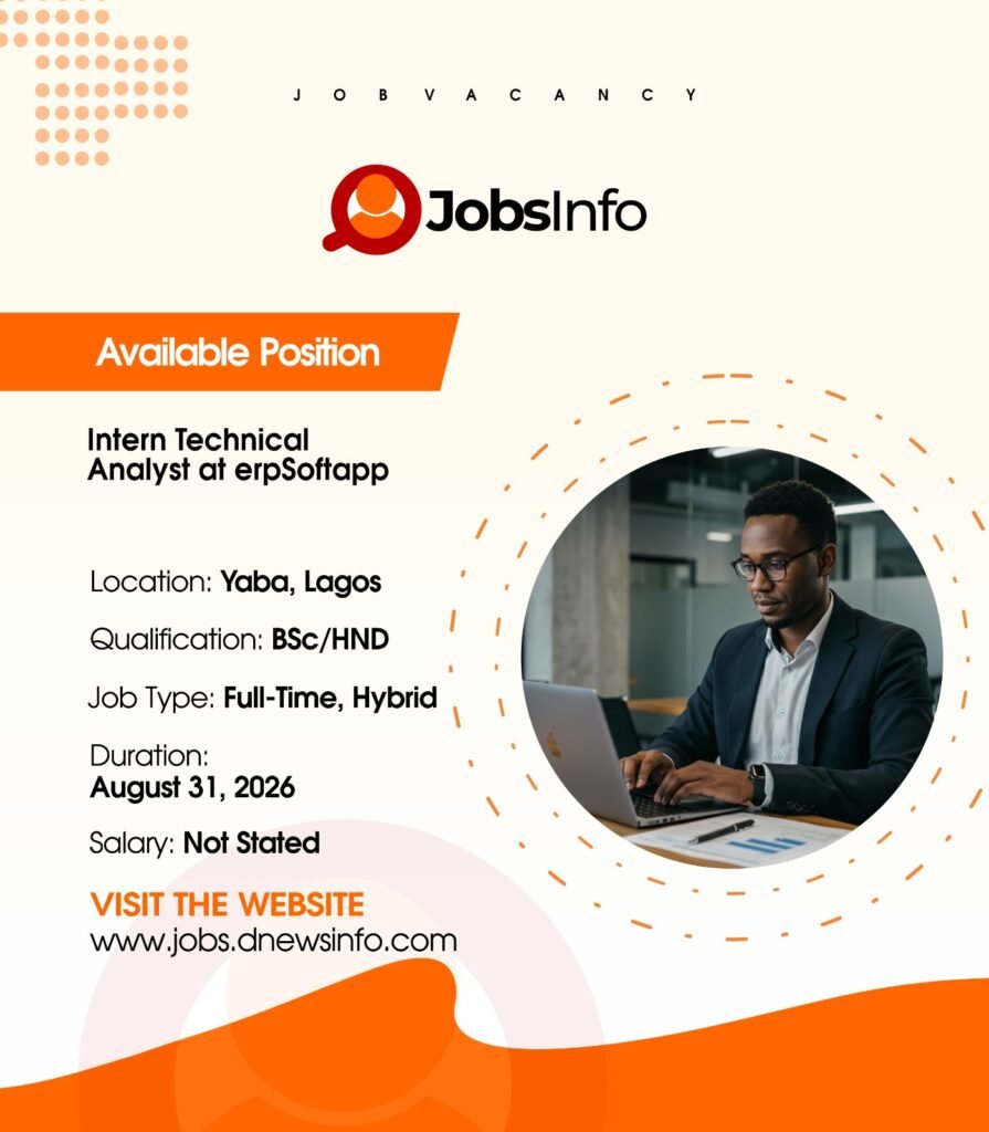 Intern Technical Analyst at erpSoftapp