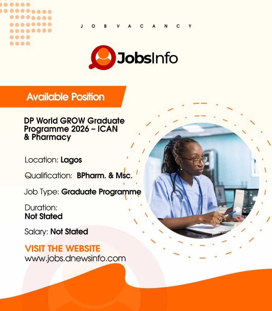 DP World GROW Graduate Programme 2026 – ICAN & Pharmacy
