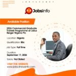 2026 Commercial Graduate Trainee Programme at Julius Berger Nigeria Plc - 11 9