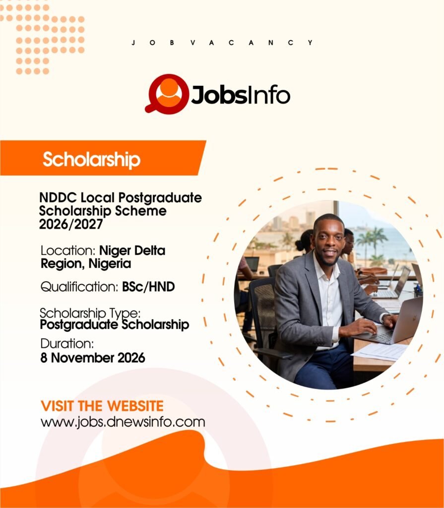 NDDC Local Postgraduate Scholarship Scheme 2026/2027 - 11 25