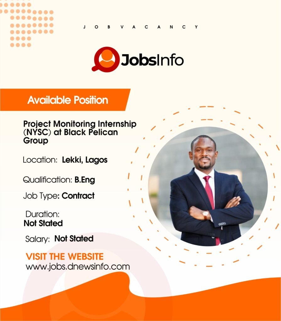 Project Monitoring Internship (NYSC) at Black Pelican Group - 11 37