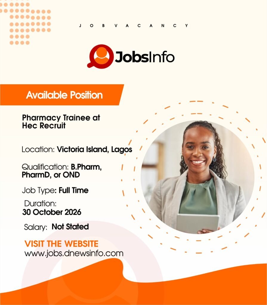 Pharmacy Trainee at Hec Recruit - 11 39